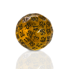 D100 Dice - Gold